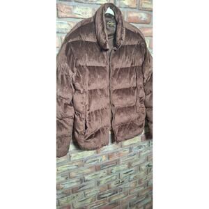 Maison Article 420 brown velour puffer jacket men's size 2X-large - see detail!